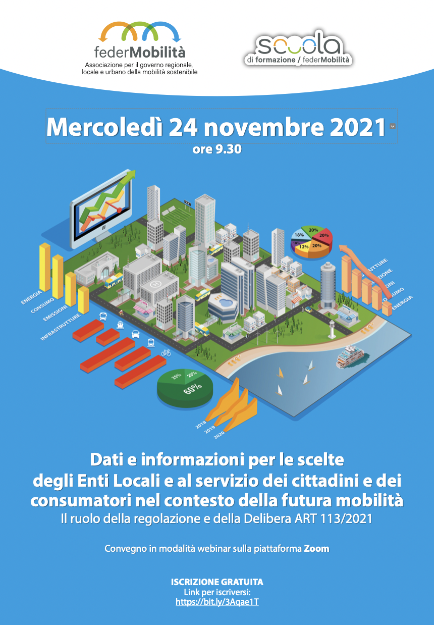 Dati e informazioni per le scelte degli Enti Locali e al servizio dei cittadini e dei consumatori nel contesto della futura mobilit&agrave;